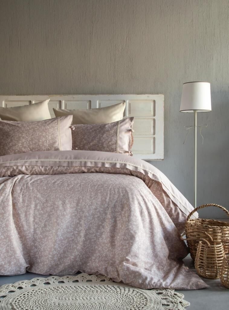 GALVIN BEJ KREP ÇİFT KİŞİLİK NEVRESİM TAKIMI