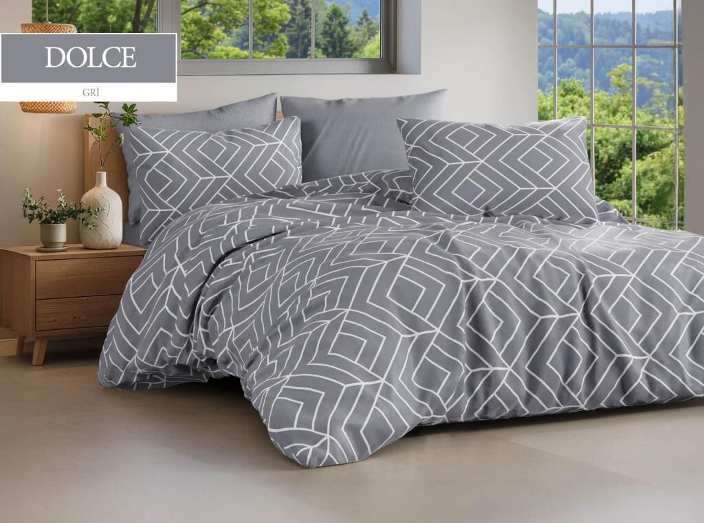 DOLCE GRİ TEK KİŞİLİK NEVRESİM TAKIMI