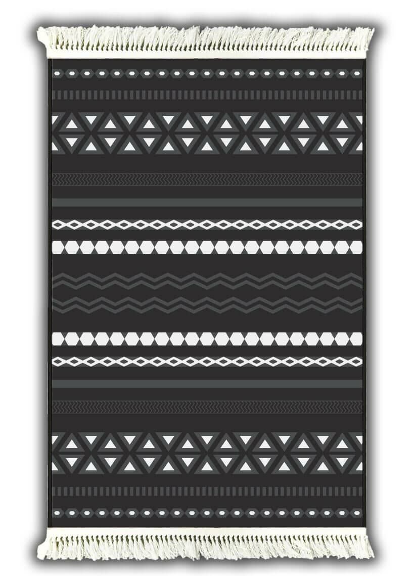 RİVA FİN SİYAH KAYDIRMAZ HALI 80X150CM