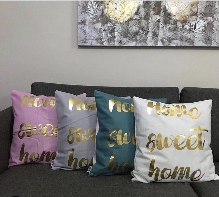 YALDIZLI KIRLENT HOME SWEET HOME YEŞİL
