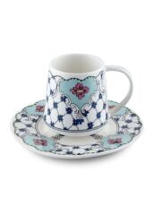 AMORE BLUE TEK KİŞİLİK TÜRK KAHVESİ FİNCANI 100ML