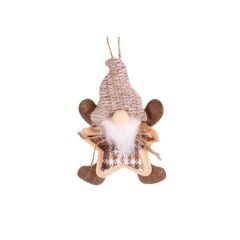 KAHVERENGİ NOEL BABA DEKOR 13X17CM