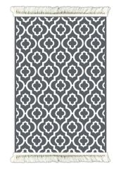 6013 İKAT DESEN ANTRASİT KAYDIRMAZ HALI 120x180cm