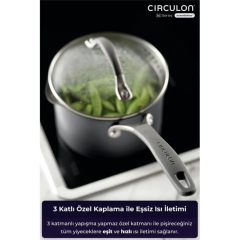 CİRCULON CAM KAPAKLI SOS TENCERESİ 16CM