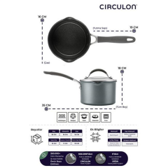 CİRCULON CAM KAPAKLI SOS TENCERESİ 16CM