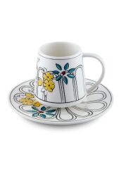 FIORE SARI TEK KİŞİLİK TÜRK KAHVESİ FİNCANI 100CC
