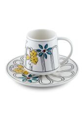 FIORE SARI TEK KİŞİLİK TÜRK KAHVESİ FİNCANI 100CC