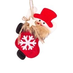 KARDAN ADAM FİGÜRLÜ NOEL ÇORAP DEKOR 13X21CM