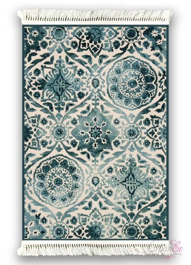 6006 KİLİM DESEN KAYDIRMAZ HALI 120x180cm
