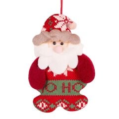 KIRMIZI ASKILI NOEL BABA DEKOR 8X13CM