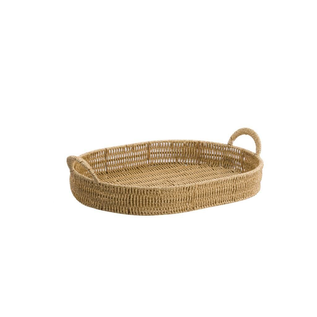 SENTETİK HASIR OVAL TEPSİ 35CM