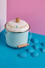 MİNT YEŞİLİ EMAYE BAKRAÇ 18CM