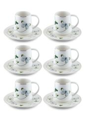 BUTTERFLY 6 KİŞİLİK TÜRK KAHVESİ FİNCANI 100CC