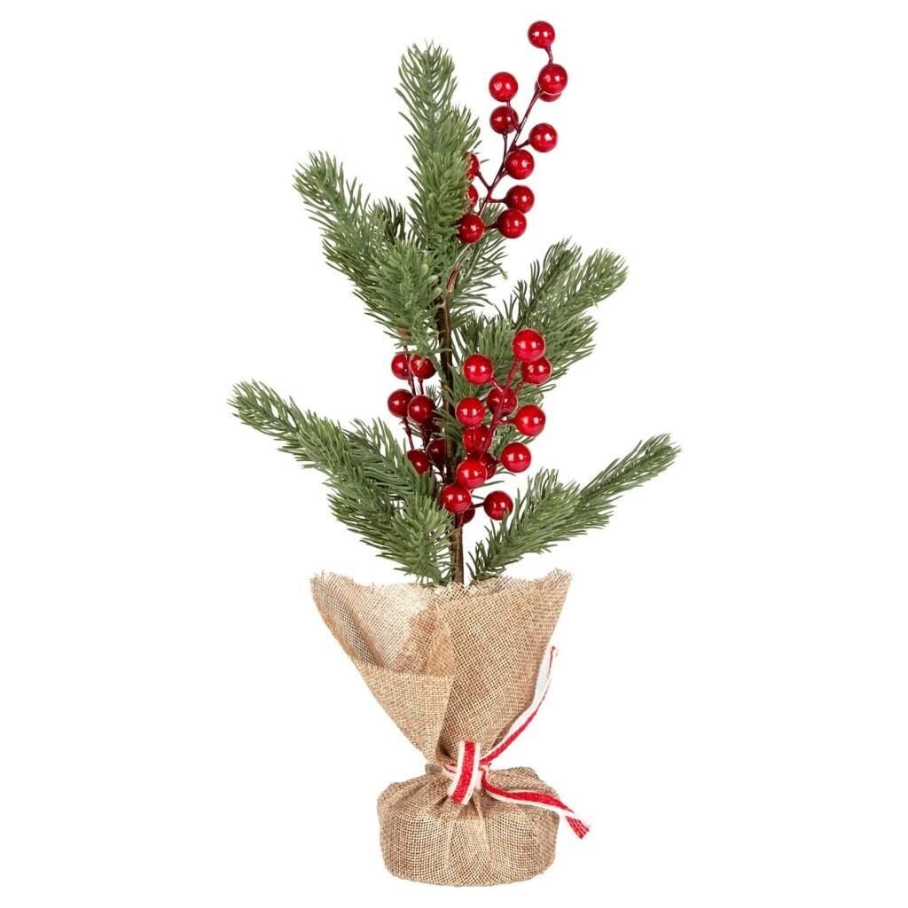 BERRY'Lİ ÇAM NOEL DEKOR 18X37CM