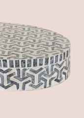 SEDEF YUVARLAK DEKOR/KUTU 40X30X8CM