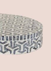 SEDEF YUVARLAK DEKOR/KUTU 40X30X8CM