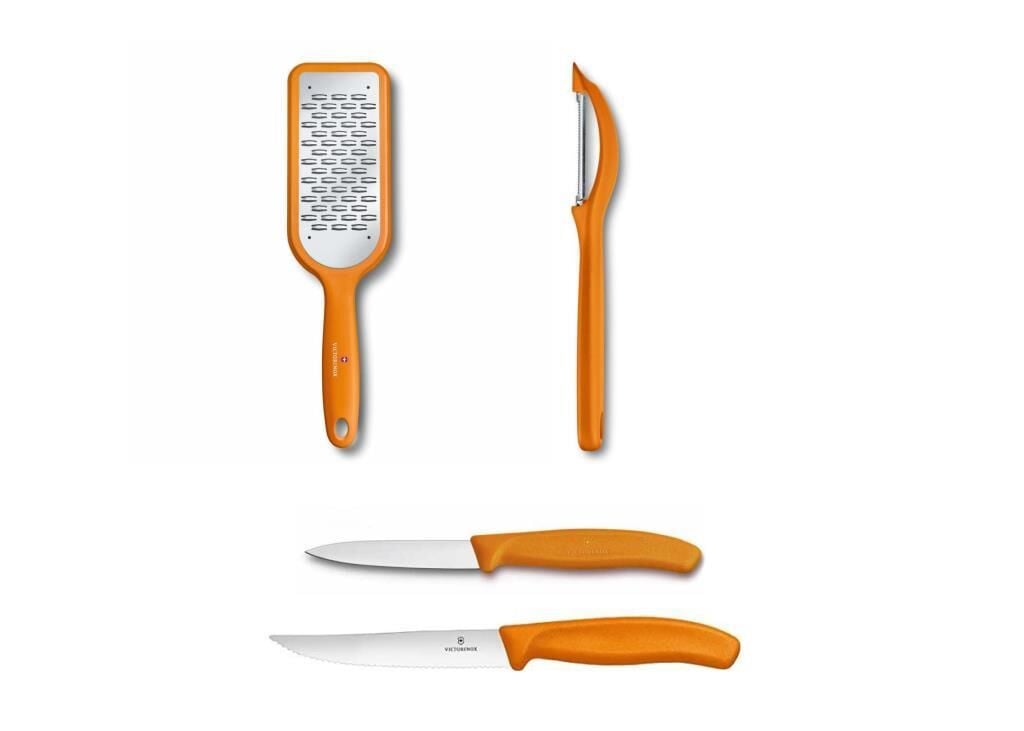 VICTORINOX 4 PARÇA MUTFAK SETİ TURUNCU