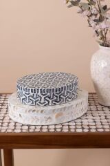 SEDEF YUVARLAK DEKOR/KUTU 30X23X8CM