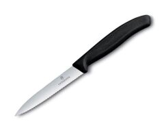 SOYMA BIÇAK TIRTIKLI SİYAH 210 MM