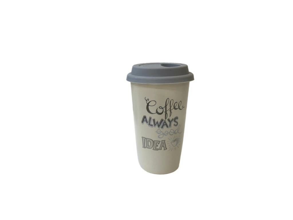 BEJ SERAMİK MUG KUPA