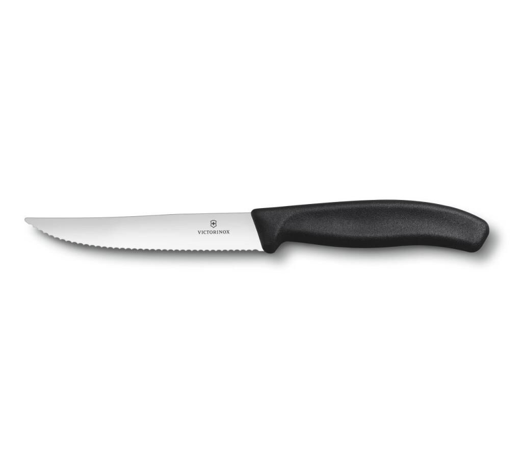 STEAK PİZZA BIÇAK TIRTIKLI SİYAH BLİSTERLİ