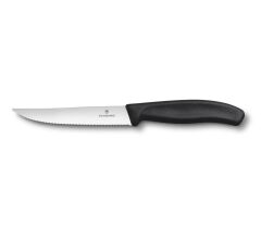 STEAK PİZZA BIÇAK TIRTIKLI SİYAH BLİSTERLİ