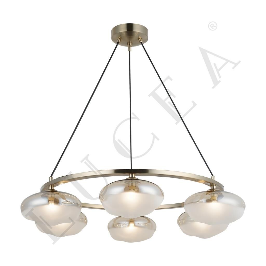 NUVOLETTA 6'LI ANTiK LAK YUVARLAK AVİZE 6XG9