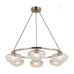 NUVOLETTA 6'LI ANTiK LAK YUVARLAK AVİZE 6XG9