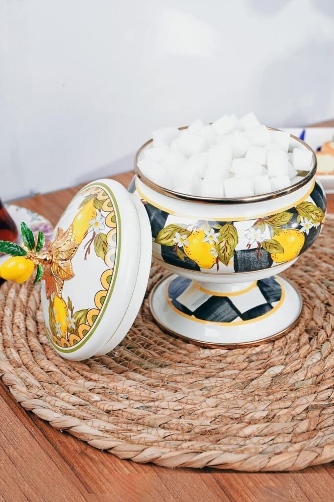 LEMON EMAYE AYAKLI ŞEKERLİK 13CM