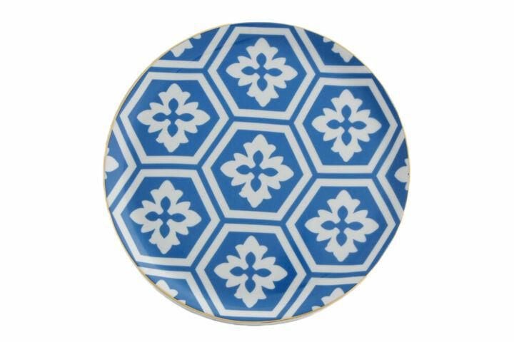 MOROCCO MAVİ DÜZ TABAK 24CM