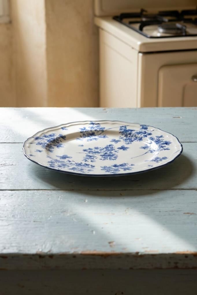 VINTAGE GARDEN 6'LI PASTA TABAK 21CM