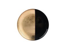 SİYAH ALTIN TEKLİ TABAK 21CM