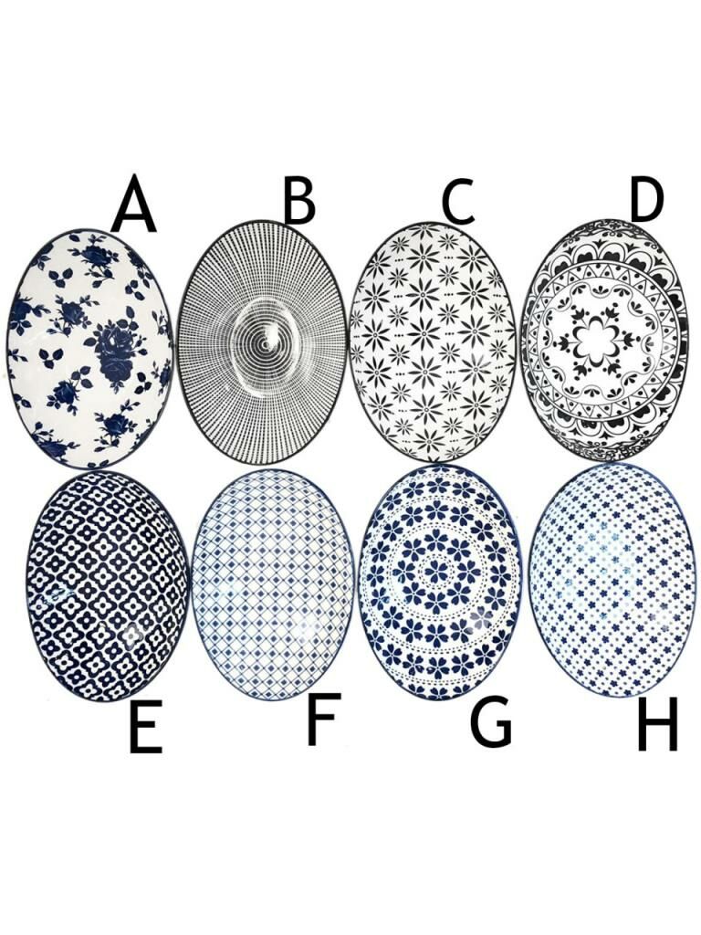 MIXIE OVAL KAYIK TABAK DESEN A