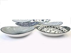 MIXIE OVAL KAYIK TABAK DESEN A
