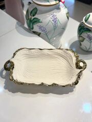 ALBERO GOLD DİKDÖRTGEN SUNUM TABAK 43X25CM