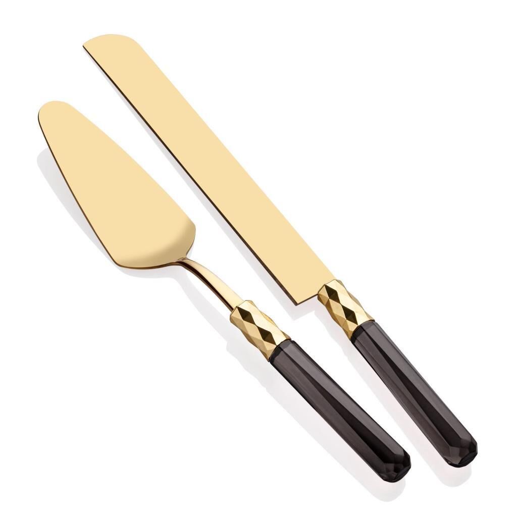 DİAMOND GOLD FÜME 2 PARÇA PASTA SETİ