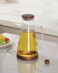 AKASYA STANDLI CAM YAĞDANLIK 900ML