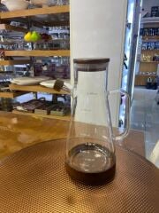 AKASYA STANDLI CAM YAĞDANLIK 900ML