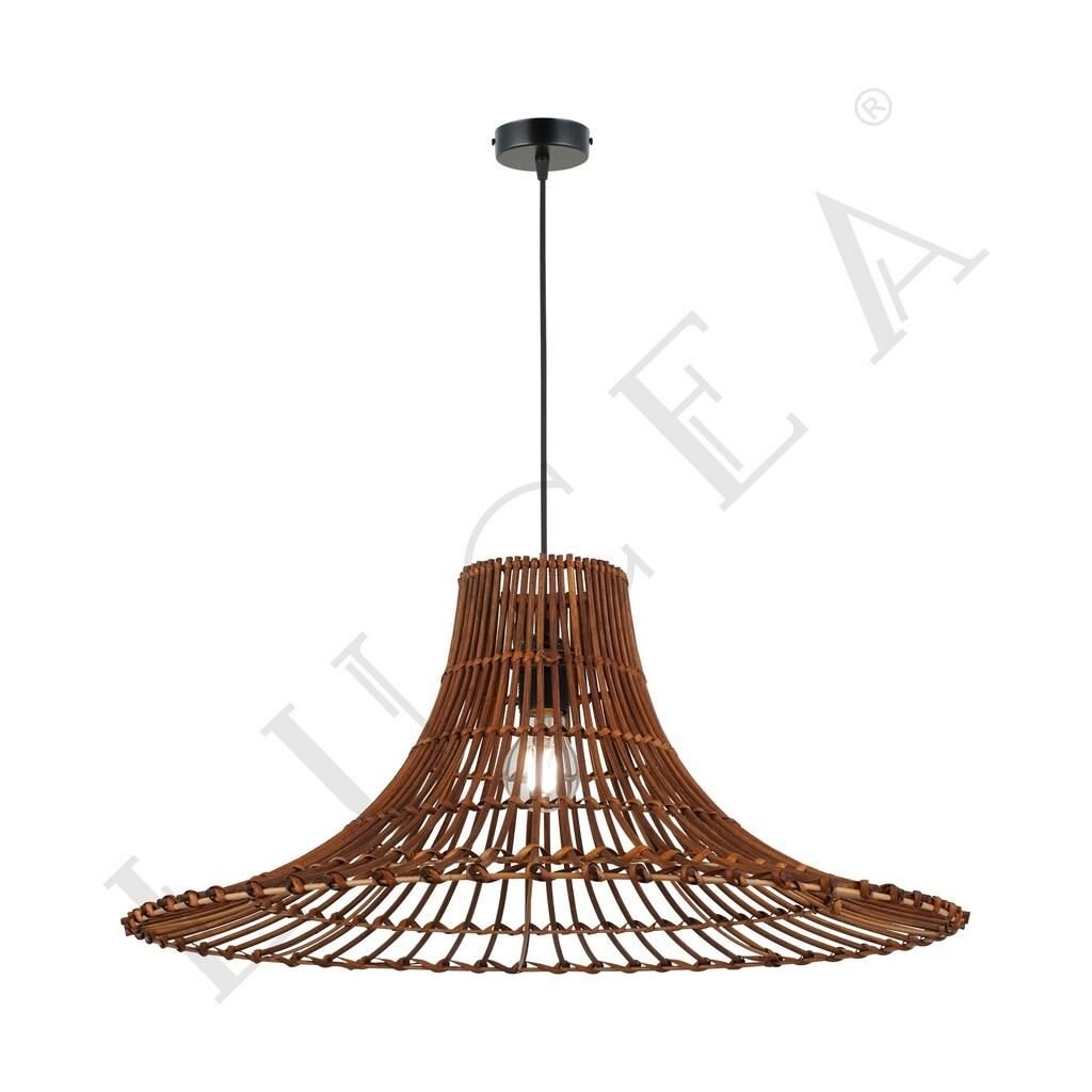 AUSE 60CM KAHVE BAMBU TEKLİ SARKIT AVİZE E27x1