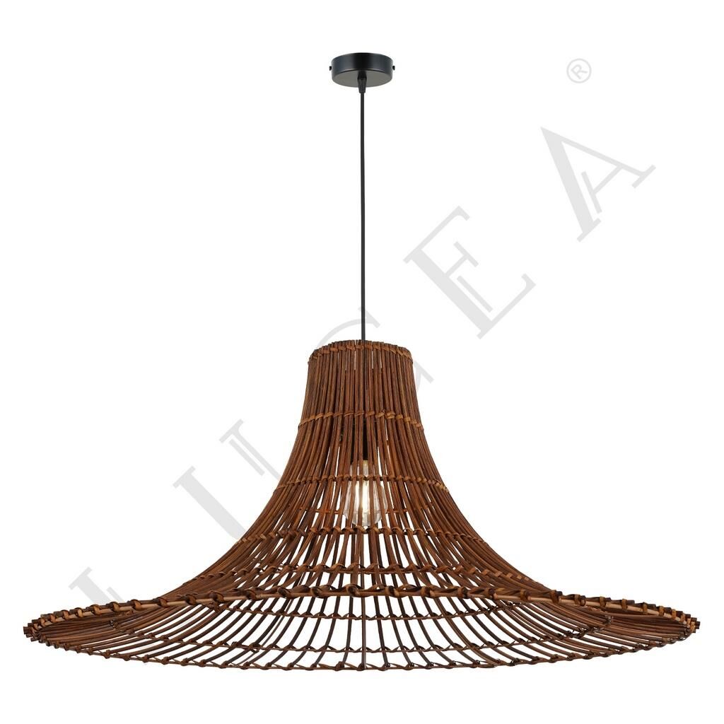 AUSE 80CM KAHVE BAMBU TEKLİ SARKIT AVİZE  E27x1