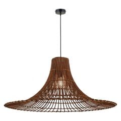 AUSE 80CM KAHVE BAMBU TEKLİ SARKIT AVİZE  E27x1