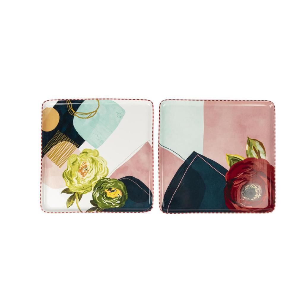 MODERN TIMES 2'Lİ KARE SERVİS TABAK 25CM