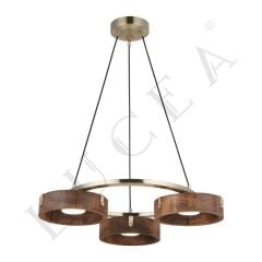 DEGAS 3'LÜ ANTİK LAK SARKIT AVİZE