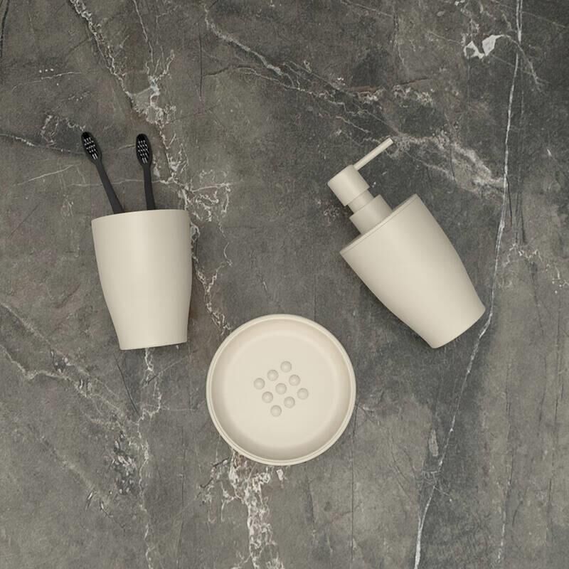 PURE BEJ 3'LÜ BANYO SETİ