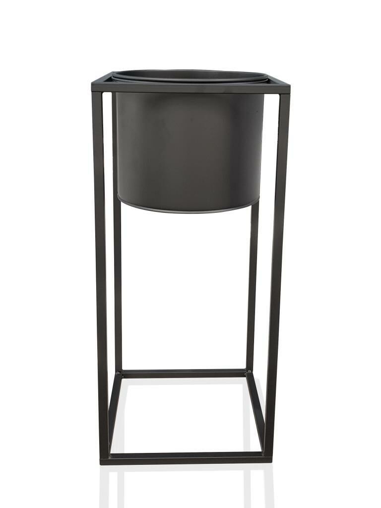 SİYAH AYAKLI SAKSI 70X35CM