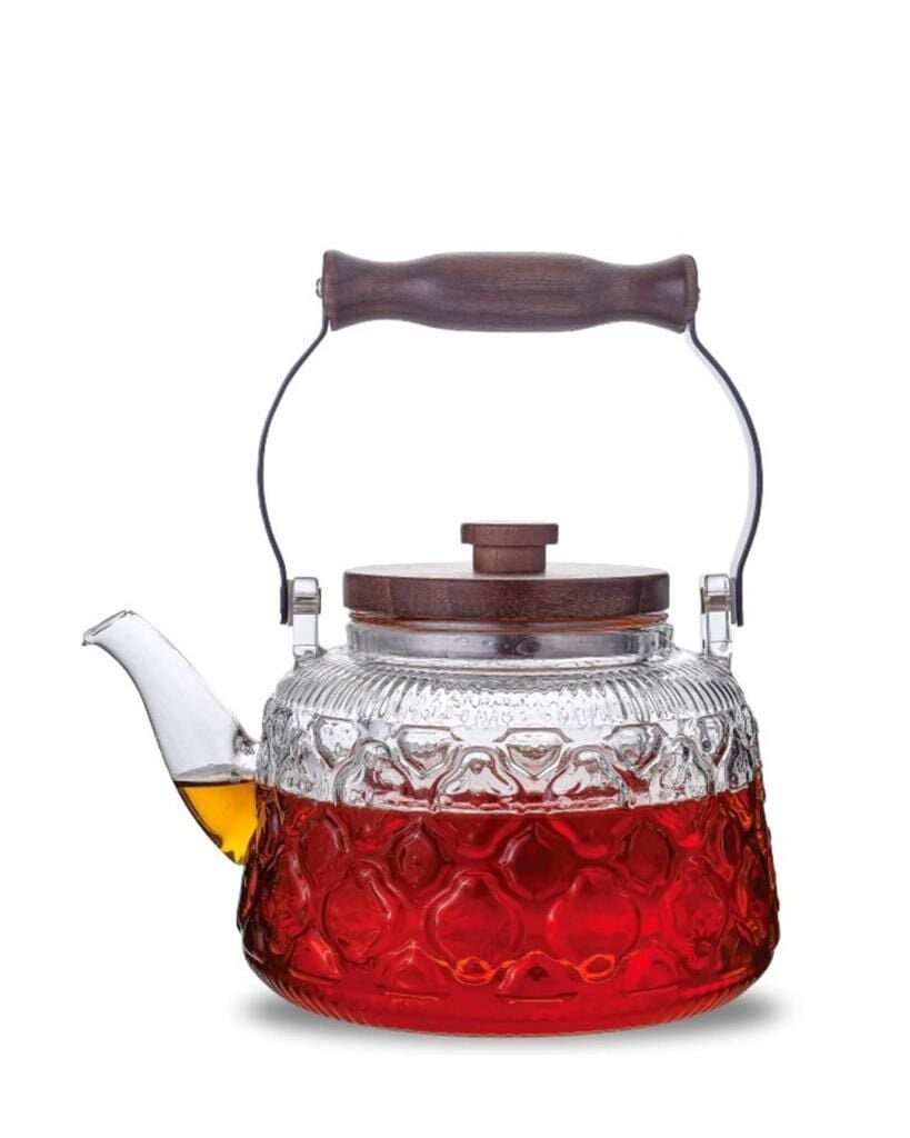 AKASYA KULPLU CAM DEMLİK 1000ML