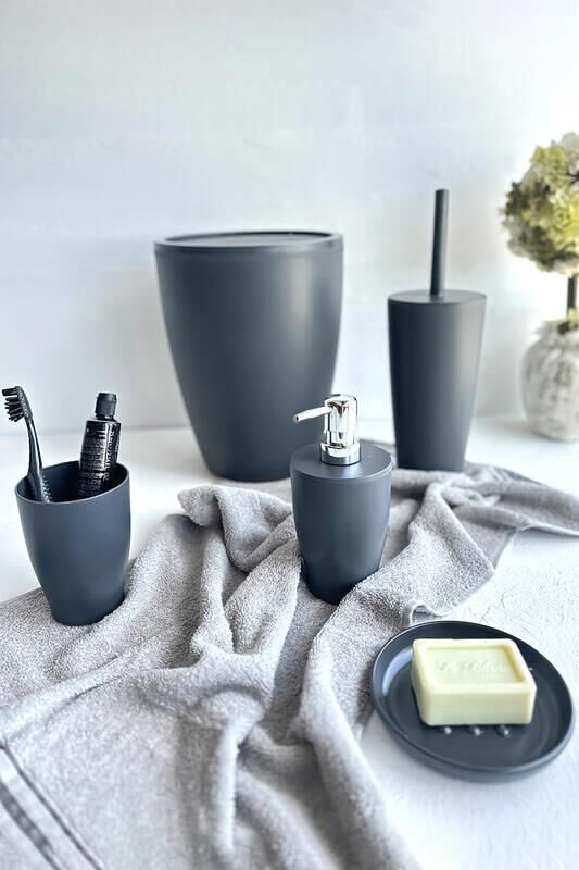 PURE GRİ 5'Lİ BANYO SETİ