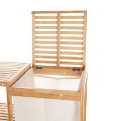 BAMBU RAFLI ÇOK AMAÇLI ÇAMAŞIR/OYUNCAK SEPETİ