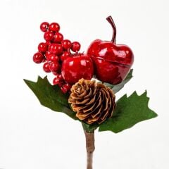 BERRY ELMA KOZALAK NAR NOEL DEKOR 14CM