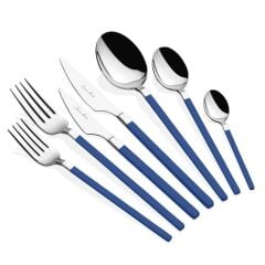 CARRE BLUE GÜMÜŞ PARLAK 42 PARÇA ÇATAL KAŞIK BIÇAK SET